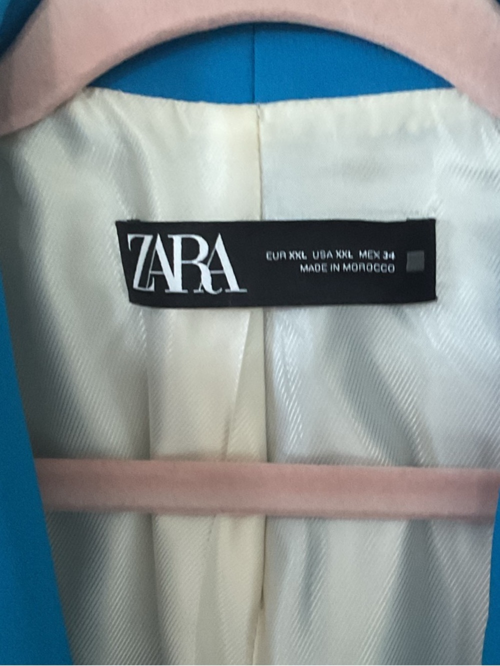 Zara Vibrant Blue Double-Breasted Blazer - Picture 5 of 7